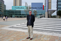 David Carr outside MediaCityUK